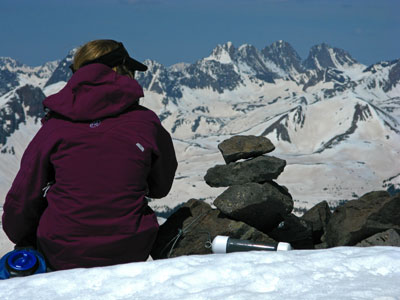 Christy Mahon on the summit of Rio Grande Pyramid