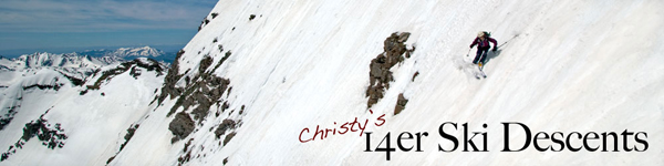 Christy Mahon 14er Ski Descents