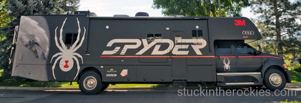 The Spyder Volcano Tour bus