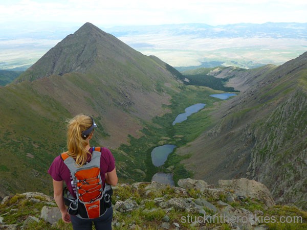 Dry creek, Horn Peak, fluted peak