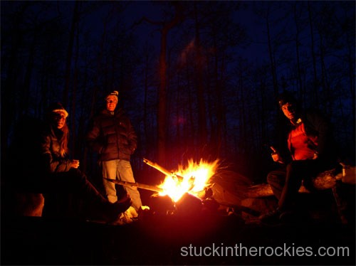 Sitting around the fire the night before, we filled Dirk in about our recent Haute Route ski trip. 