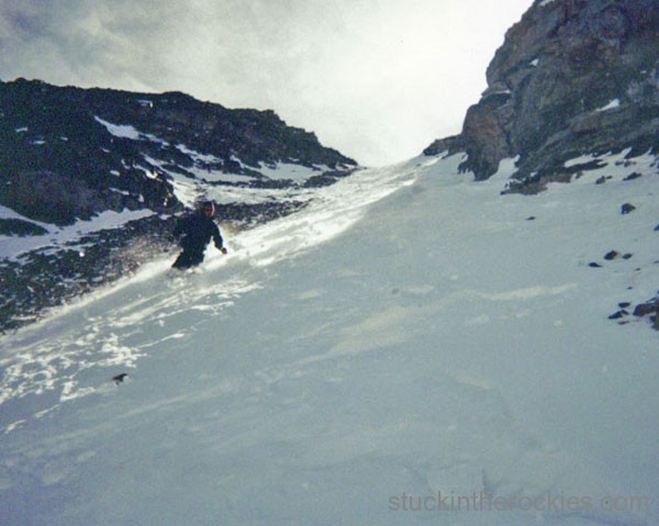 Jared Ettlinger, north couloir castle peak