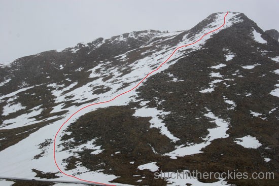 northeast ridge on mount evans