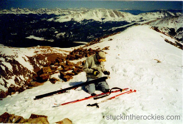 matt hannon on the summit of quandary peak