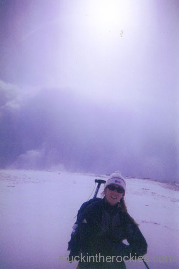 Christy Mahon on quandary peak's east ridge