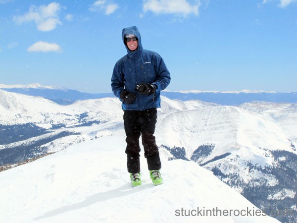 Ted Mahon on the summit of Quandary.