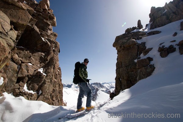 ted mahon, boxcar couloir, mount eolus