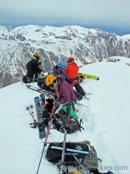 ski 14ers, fourteeners, landry route, pyramid peak, christy mahon
