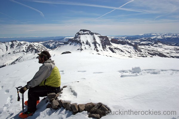 ski 14ers, wetterhorn peak