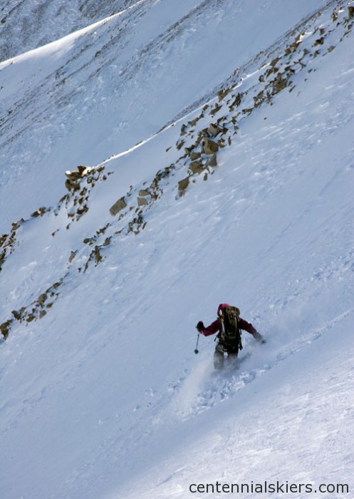 The crust wasn't great for skiing, but was still manageable. 