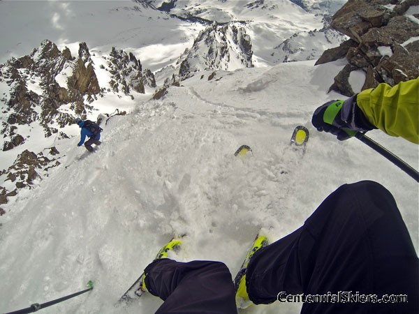 Cathedral Peak, Pearl Couloir, Centennial Skiers, ted mahon, kastle skis, chris davenport
