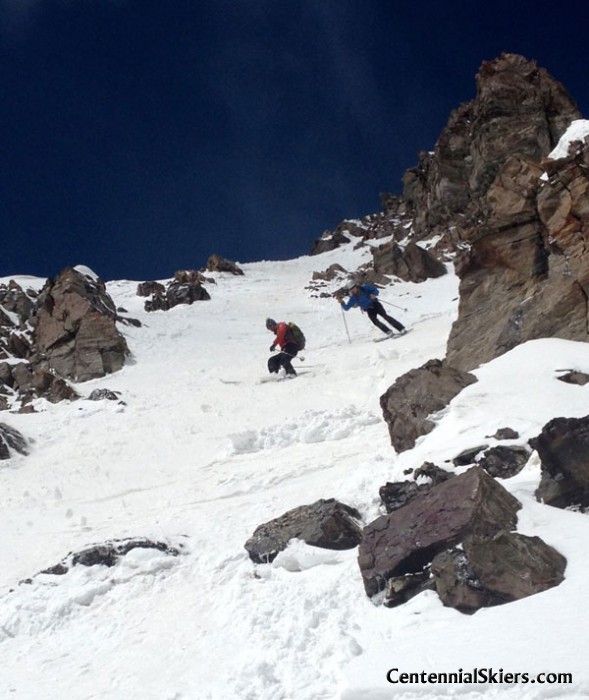 Cathedral Peak, Pearl Couloir, Centennial Skiers, linden mallory