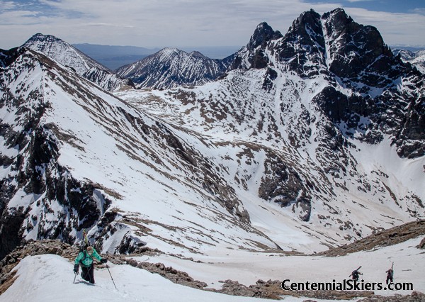 crestone peak, centennial skiers, christy mahon, columbia point