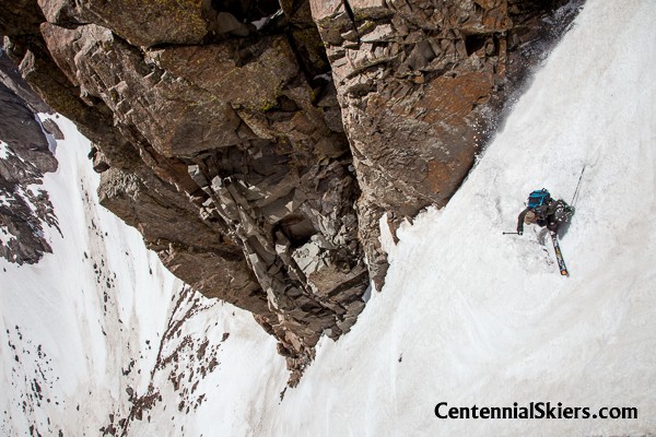 It was the best couloir skiing we've found through the past two weeks.