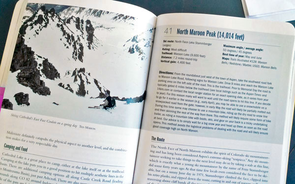 colorado ski guide book.