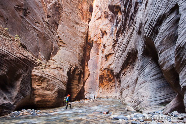 Sean Shean in the Zion Narrows