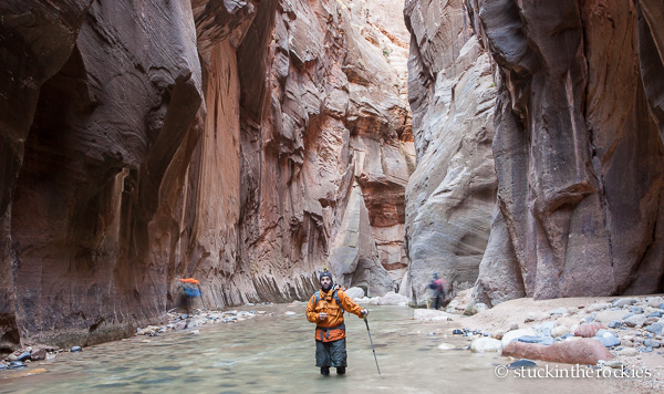 Chris Carmichael in the Zion Narrows