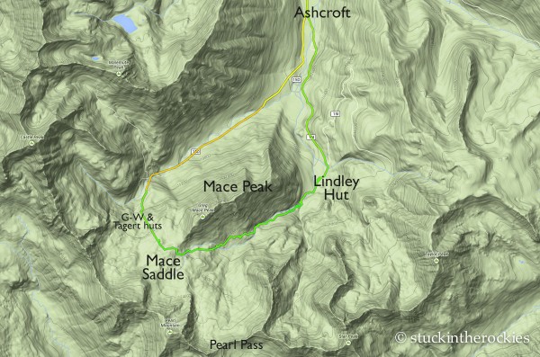 Mace Peak Loop map