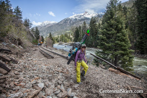 At the rockslide, switching rail cars, Pigeon and Turret were in plain view. It would have been nearly 14 miles to walk out from Needleton.