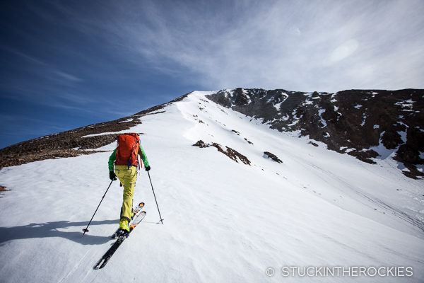 Christy Mahon skis Mount Aetna.