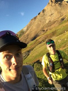 Ted Mahon and Pete Gaston at the Hardrock 100
