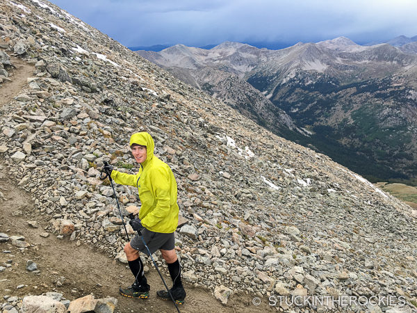 Ted Mahon on Mount Huron