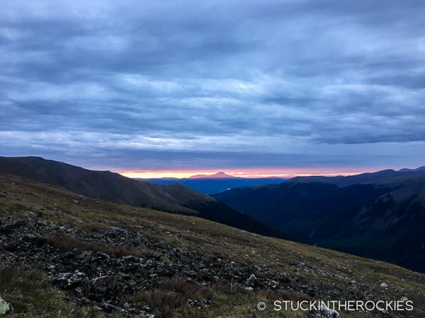 Sunrise on Mount Elbert