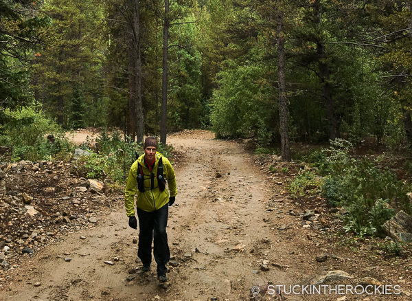 Ted Mahon on the Halfmoon Creek road