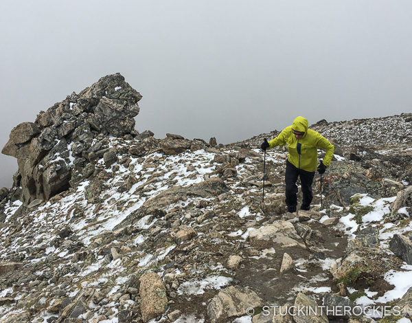 On to the summit ridge