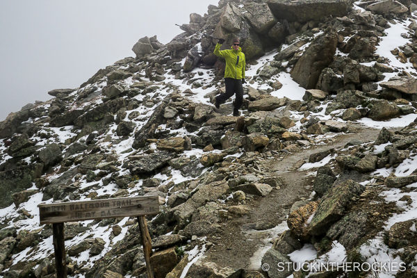 Ted Mahon on Mount Massive