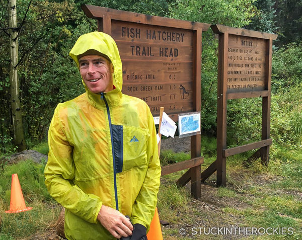 Ted Mahon at the Fish Hatchery, the finish to Nolan's 14