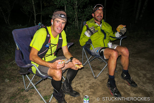 Ted Mahon and Eric Sullivan during Nolans 14 before heading to Mount Yale.