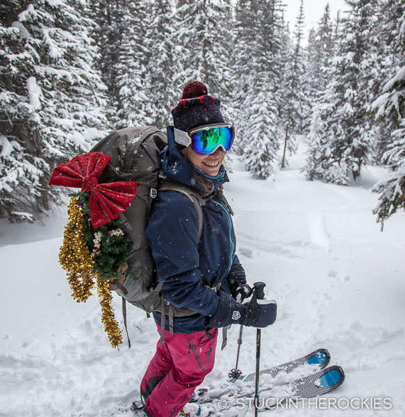 Christy Mahon Christmas skiing