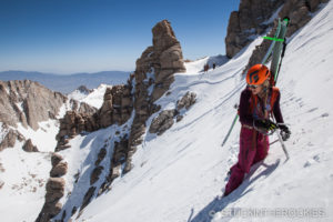 Traversing the North Face of Mount Whitney