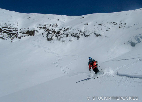 Ted Mahon skiing Treasure Mountain
