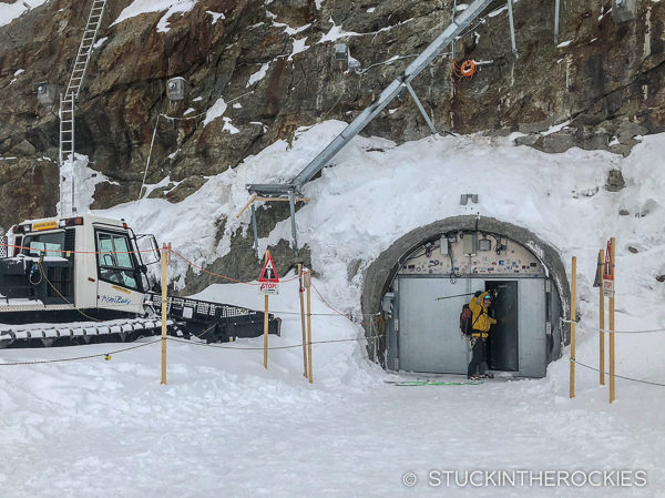 The door to the Jungfraujoch