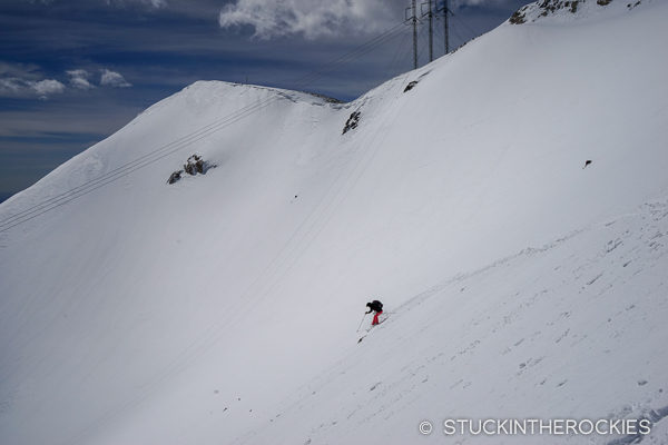 Skiing Argentine Peak