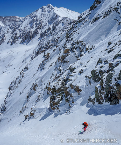 Christy Mahon skiing Mount Tweto