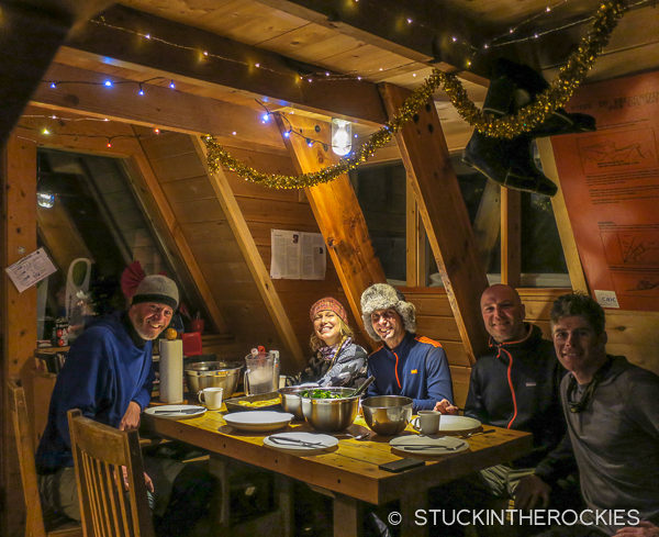 Dinner at Tagert Hut