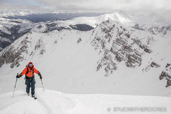 Adam Moszynski on South Hayden Peak