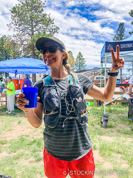 Christy Mahon at the Jemez Mountain 50k