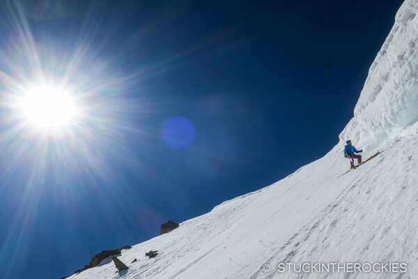 Skiing the north face of UN13736