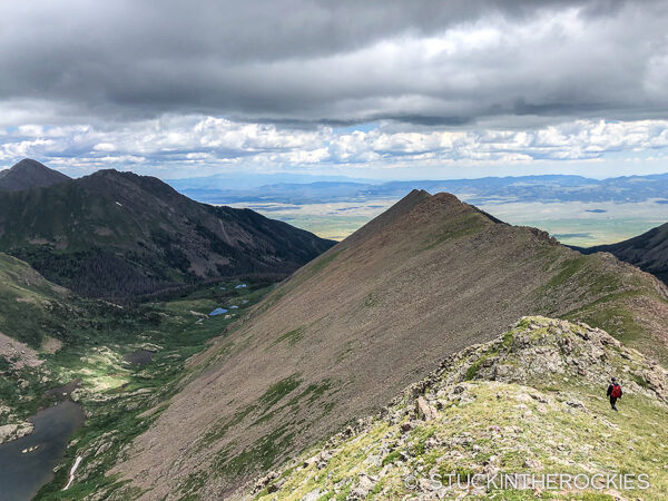 Ted Mahon on Little Baldy Ridge above Macey lakes