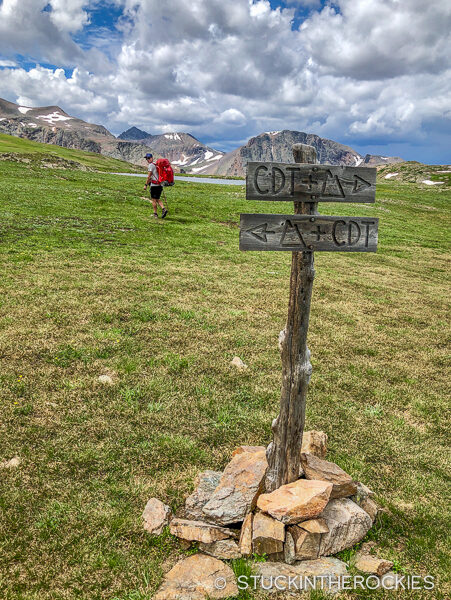 Ted Mahon hiking on the Continntal Divide Trail