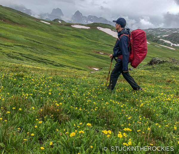 Ted Mahon backpacking the CDT