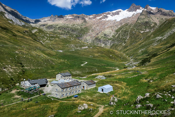 The Refuge des Mottets, on the French side of Col de la Seigne along the Tour du Mont Blanc