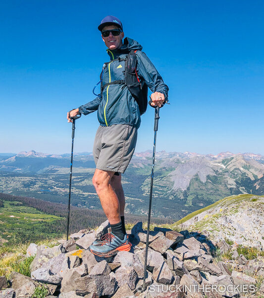 Ted Mahon on the summit of Mount Rhoda
