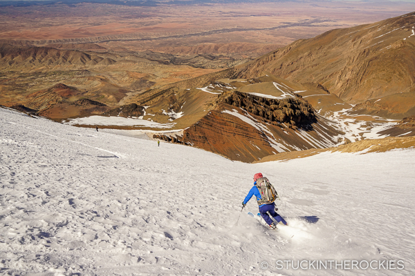 Christy Mahon, skiing Ayyachi