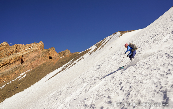 Ski Morocco? Yes. Here's Christy skiing spring snow on Jbel Ayyachi