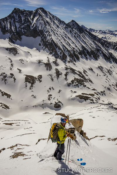 Chris Davenport skiing Siberia Peak